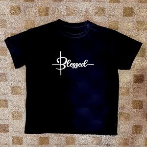 WOMEN CREW NECK T-SHIRT BLESSED SIZE XL